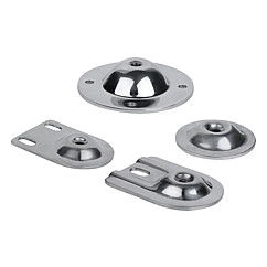 K0672 Swivel Feet In Steel & Stainless Steel