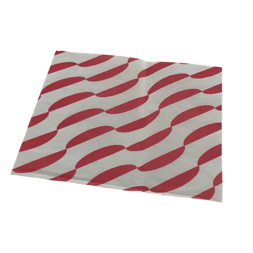 250 x 320mm Burger Wrap Red Stripe