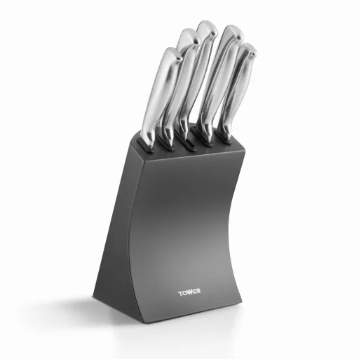 5 Piece Knife Set with Block