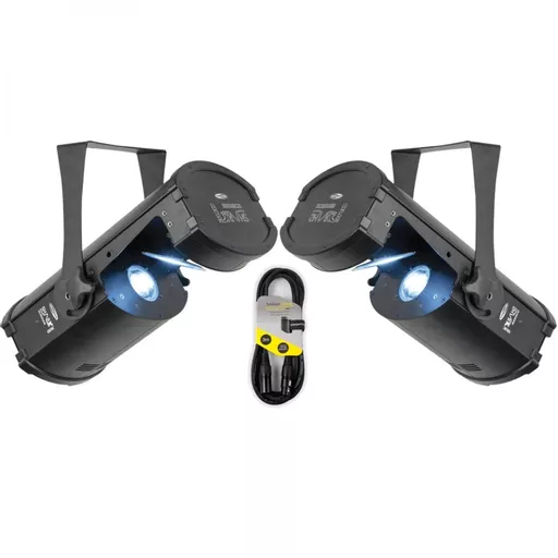 Showtec Shark Scan One Compact 100w LED Scanner Twin Pack Bundle