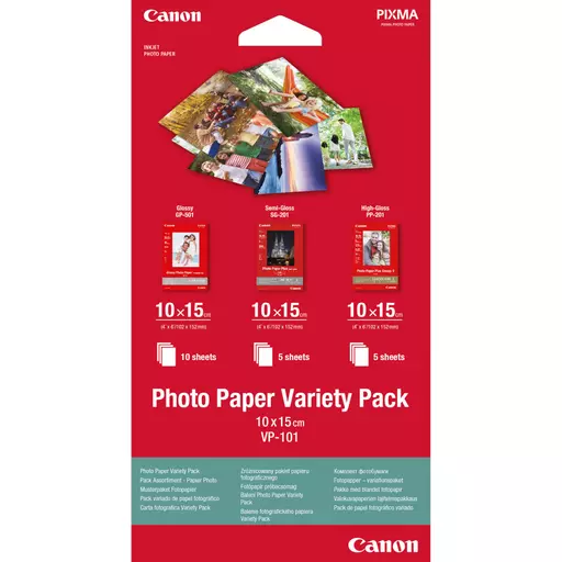 Canon VP-101 Photo Paper Variety Pack 4x6” - 20 Sheets