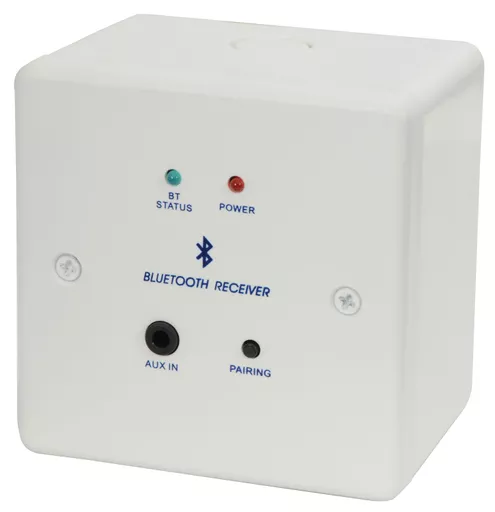 AV Link Bluetooth Receiver Wallplate and Backbox