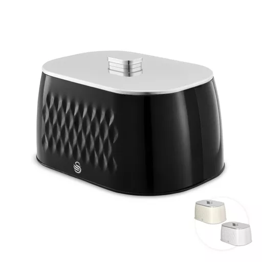 Hexton Bread Bin Black