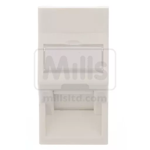 Cat6a Angled Eurostyle Shutter for Keystone Jack 50 x 25mm