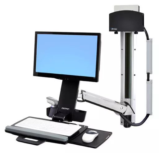 Ergotron StyleView Sit-Stand Combo System 61 cm (24") Aluminium