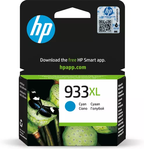 HP CN054AE/933XL Ink cartridge cyan high-capacity, 825 pages ISO/IEC 24711 8,5ml for HP OfficeJet 6100/7510/7610