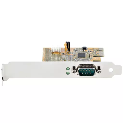 StarTech.com PCI Express Serial Card, PCIe to RS232 (DB9) Serial Interface Card, PC Serial Card w/ 16C1050 UART, Standard or Low Profile Brackets, COM Retention, Windows & Linux