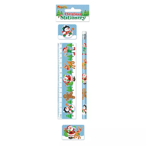 Christmas 4 Piece Stationery Set  (Sold in 24's)