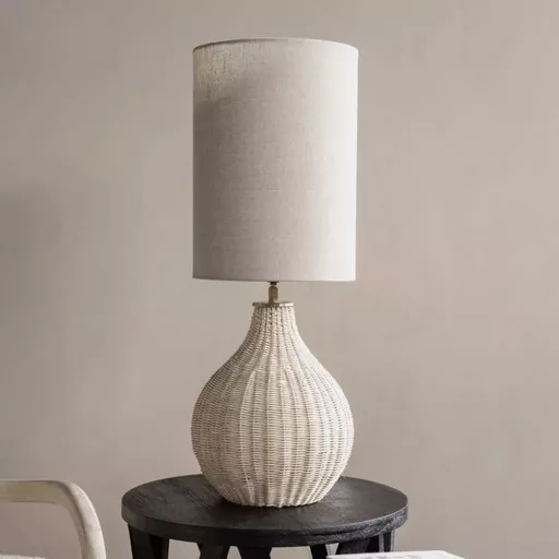 Rattan Lamp & Shade