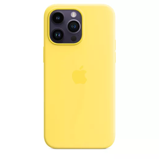 Apple iPhone 14 Pro Max Silicone Case with MagSafe - Canary Yellow