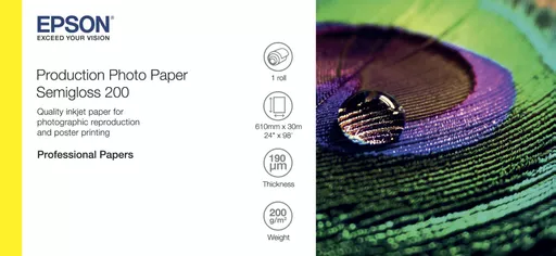 Epson Semigloss 200 photo paper White Semi-gloss