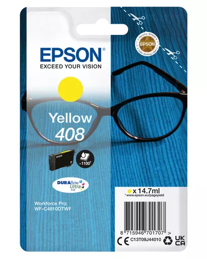 Epson C13T09J44010/408 Ink cartridge yellow, 1.1K pages 14,7ml for Epson WF-C 4810