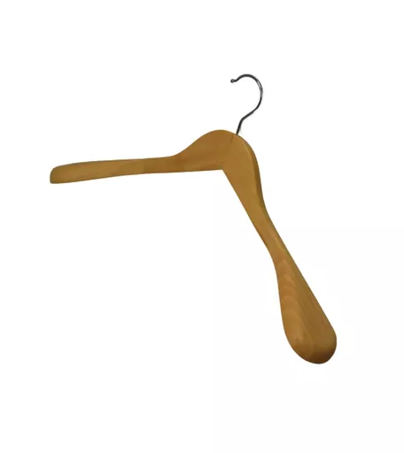 Light Wood Shaped Wooden Hanger - 450mm - Box of 24