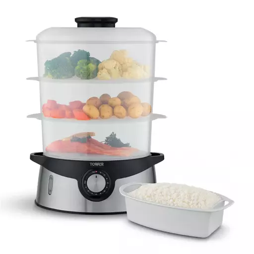 9 Litre Three Tier Food Steamer