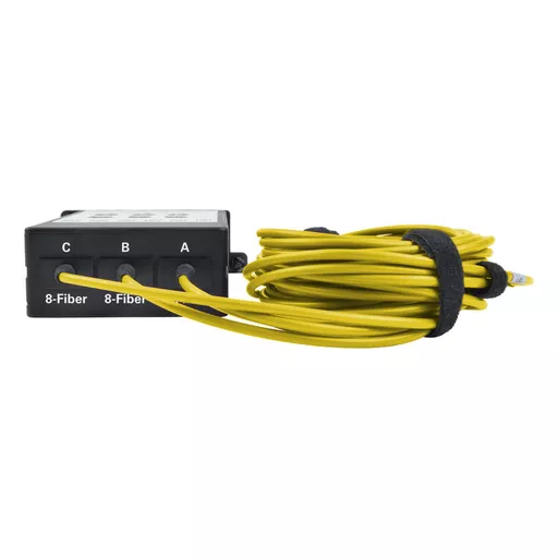 Tripp Lite N482-3M8L12S-B 40/100Gb Fiber Breakout Cassette with Built-In MTP Cables, 40Gb to 4 x 10Gb, 100Gb to 4 x 25Gb, (x3) 8-Fiber Singlemode MTP/MPO to (x12) LC Duplex 9/125