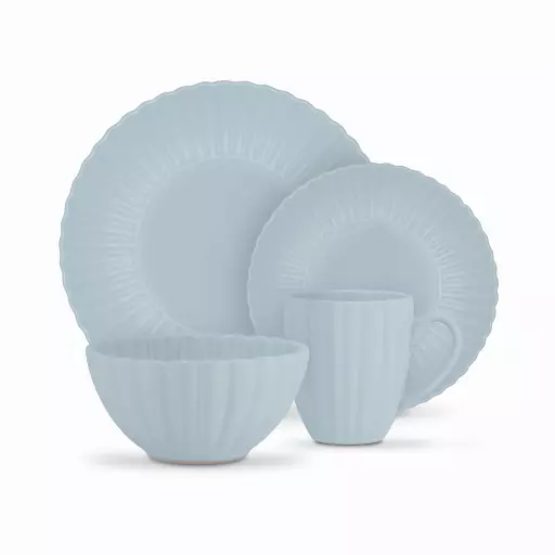 Swan 16 Piece Scallop Dinner Set