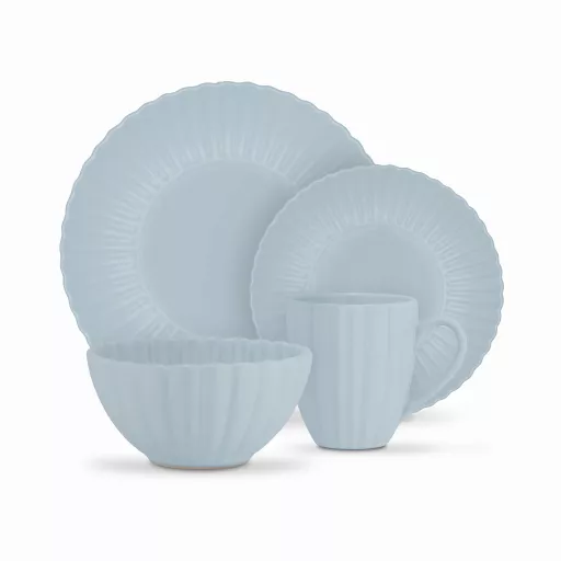 Swan 16 Piece Scallop Dinner Set