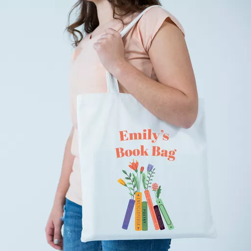 Personalised Books Standing Tote Bag
