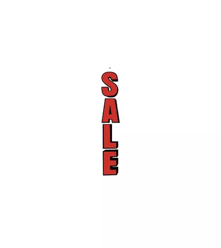 'Sale' Red & Black Hanging Sign - 910mm x 190mm