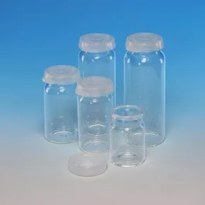 Vial With Rolled Rim and  Snap On Closure, Capacity 28.25ml Pk100