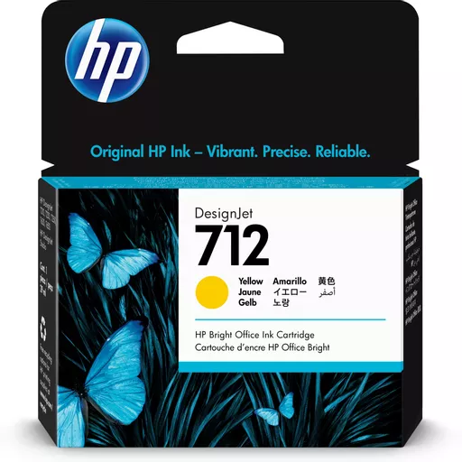 HP 3ED69A/712 Ink cartridge yellow 29ml for HP DesignJet T 200