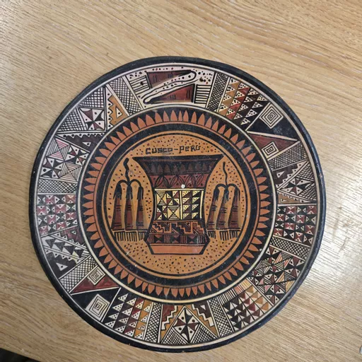 Decorative Cusco Folk Art Plate
