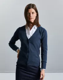 Ladies'  V-Neck Knitted Cardigan
