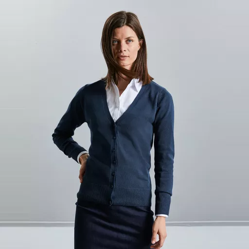 Ladies' V-Neck Knitted Cardigan