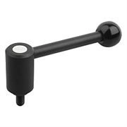 K0108 Tension Levers In Steel With Flat Handle Male Thread Size M8-M24