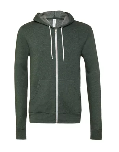 Canvas Unisex Sponge Fleece Full-Zip Hoodie