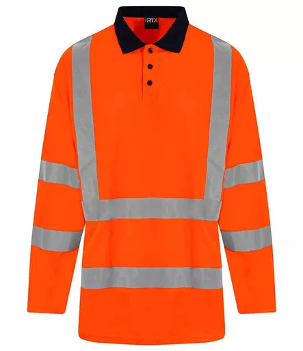 Pro RTX High Visibility Long Sleeve Polo Shirt