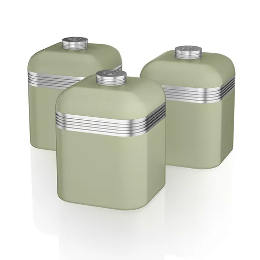 Swan Retro Set of 3 Canisters | Retro Collection