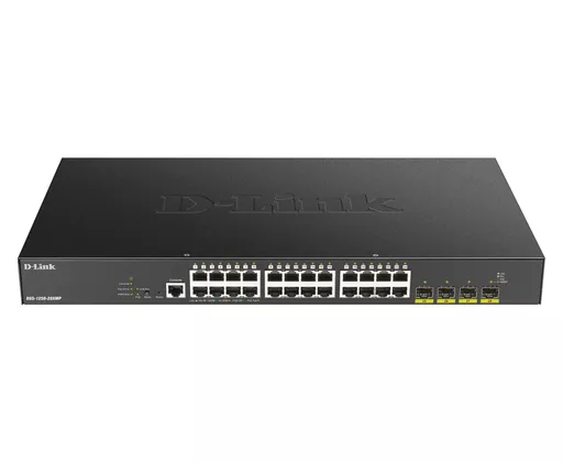 D-Link DGS-1250-28XMP network switch Managed L3 Gigabit Ethernet (10/100/1000) Power over Ethernet (PoE) Black