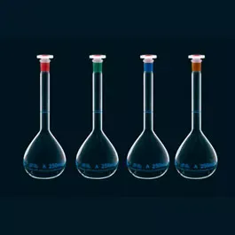 Volumetric Flask 25ml Green Neck PK2