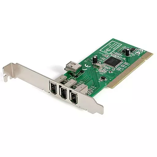 StarTech.com 4 port PCI 1394a FireWire Adapter Card - 3 External 1 Internal