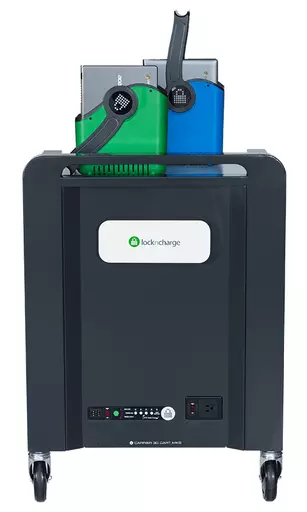 LocknCharge Carrier 30 Portable device management cart Black, Blue, Green, Metallic