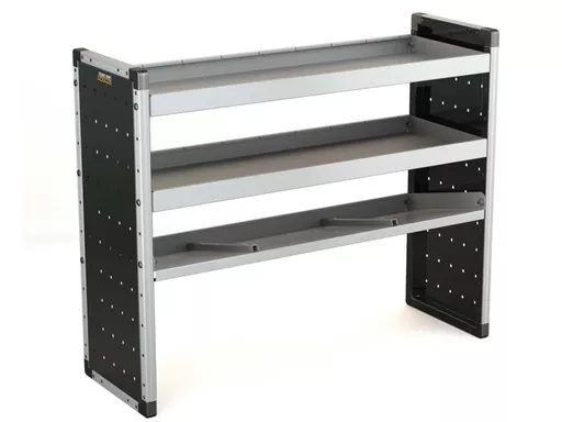 Trade Van Racking Single Unit - 2 Straight Shelves, 1 Angled Shelf - H1009mm x W1250mm
