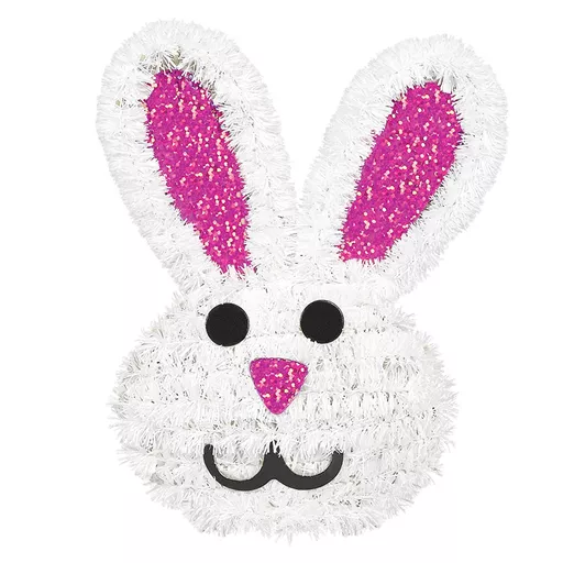 Tinsel 3D Bunny Decoration