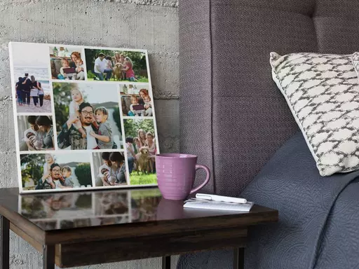 Personalised 9 Photo Collage Canvas