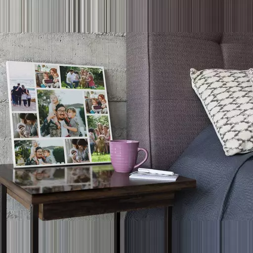 Personalised 9 Photo Collage Canvas