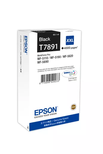 Epson C13T789140/T7891XXL Ink cartridge black extra High-Capacity XXL, 4K pages 65.1ml for Epson WF 5110