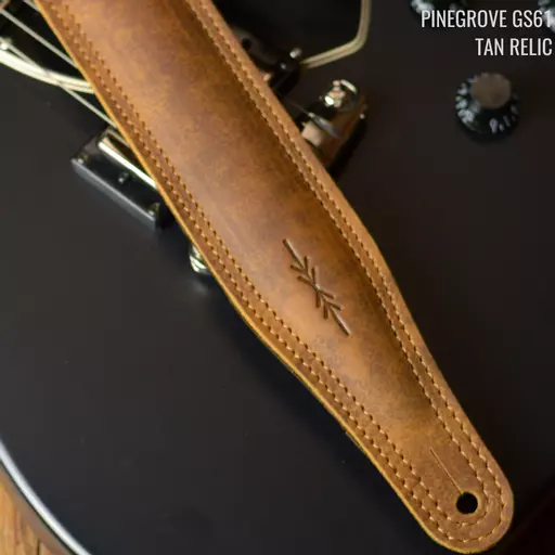 GS61 Padded Guitar Strap - Smooth Leather