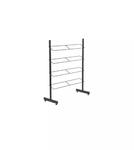 4 Tier Black Shoe Rail Rack