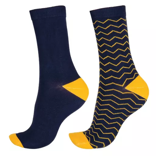 Pretty Polly Navy Zig Zag Socks.jpg