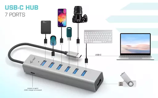 i-tec USB-C Charging Metal HUB 7 Port