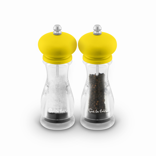 Surlatable Yellow Sur La Table Salt And Pepper Mill Set