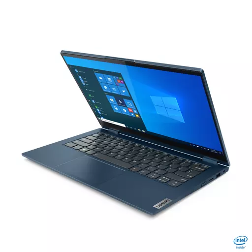 Lenovo ThinkBook 14s Yoga Hybrid (2-in-1) 35.6 cm (14") Touchscreen Full HD 11th gen Intel® Core™ i5 8 GB DDR4-SDRAM 256 GB SSD Wi-Fi 6 (802.11ax) Windows 10 Pro Blue