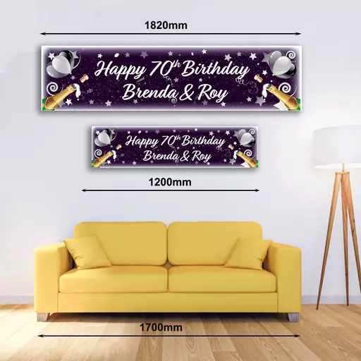 Personalised Banner - Celebrate Champagne