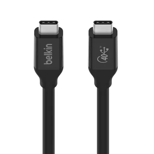 Belkin INZ001bt0.8MBK USB cable 0.8 m USB4 Gen 3x2 USB C Black