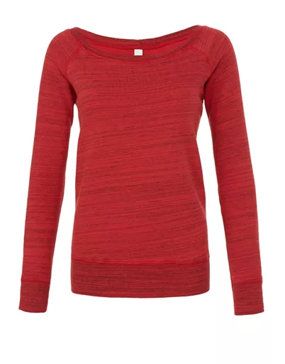 Women's Sponge Fleece Wide Neck Sweatshirt